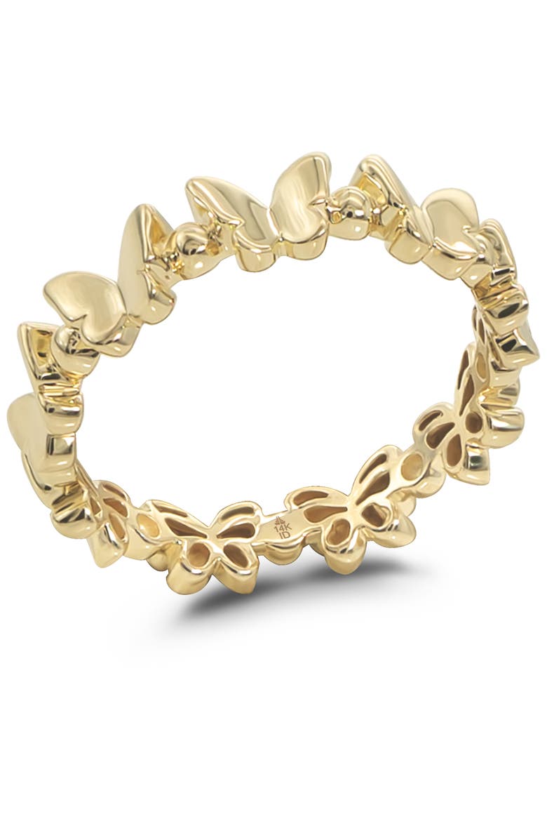 Butterfly Ring in 14K Gold, Alternate, color, Yellow Gold