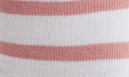 Nordstrom Roll Top Crew Socks In Pink Puff Stripe