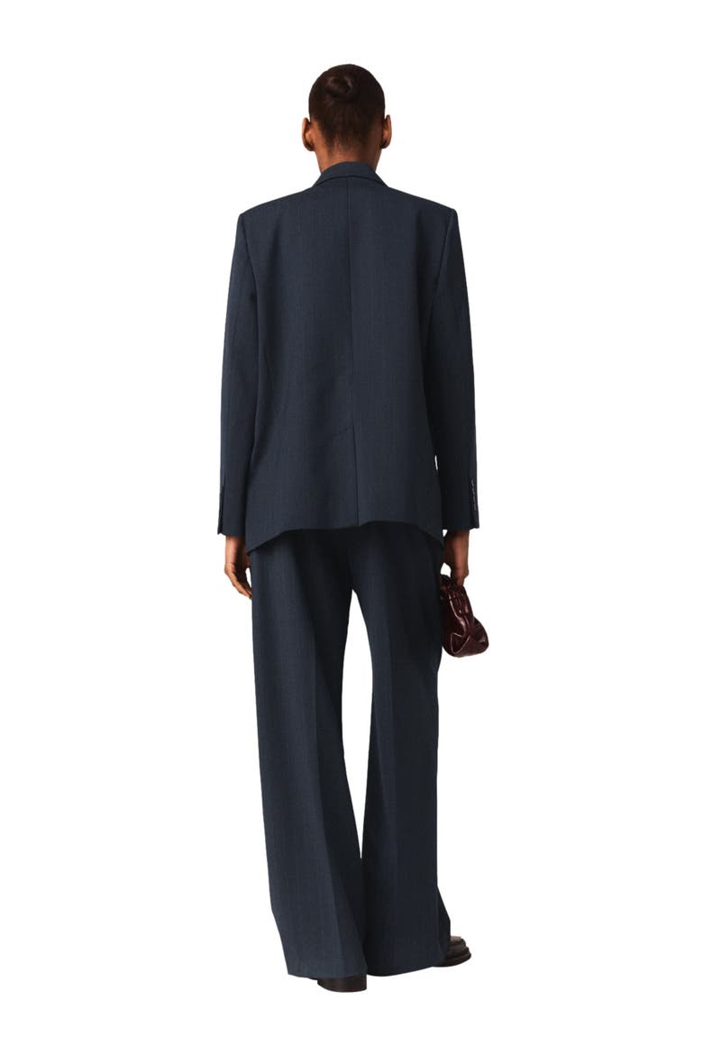 Striped suit jacket, Alternate, color, Navy