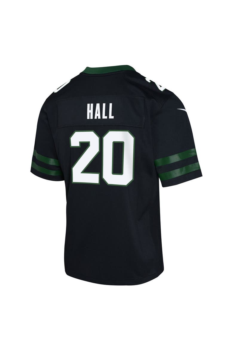 Youth Nike Breece Hall Legacy Black New York Jets Alternate Game Jersey, Alternate, color, Black