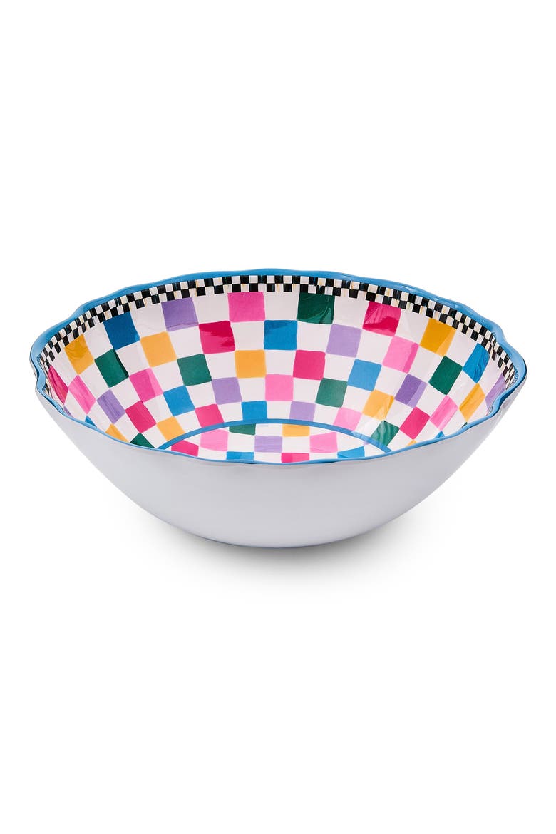 Jamboree Melamine Serving Bowl, Main, color, WHITE MULTI