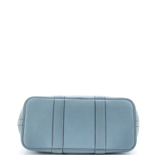 Pre-owned Hermes Hermes Garden Party Tote Leather 30 In Blue