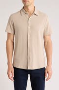 Robert Barakett Newman Short Sleeve Knit Button-Up Shirt
