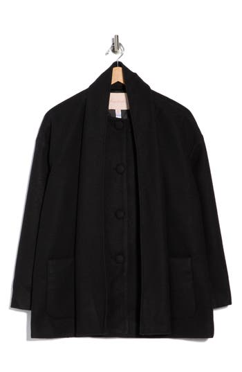 Hutch Scarf Jacket In Black