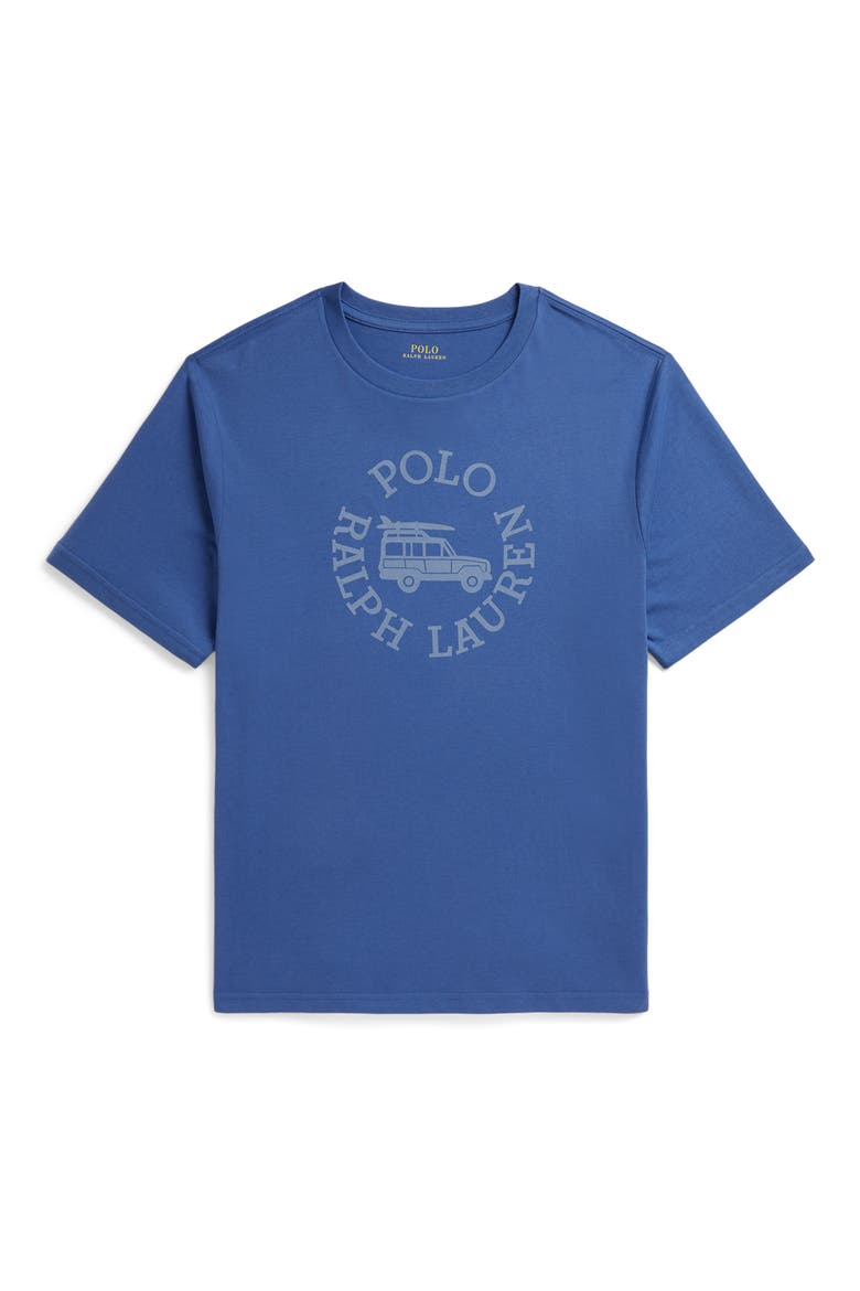 Kids' Logo Graphic Cotton Jersey T-Shirt, Main, color, BAI BLUE