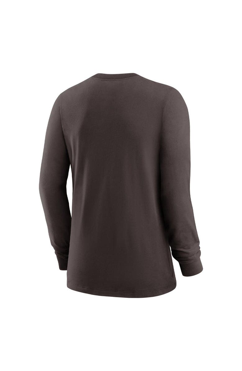 Nike Women's Nike Brown Cleveland Browns Prime Split Long Sleeve T-Shirt, Alternate, color, 