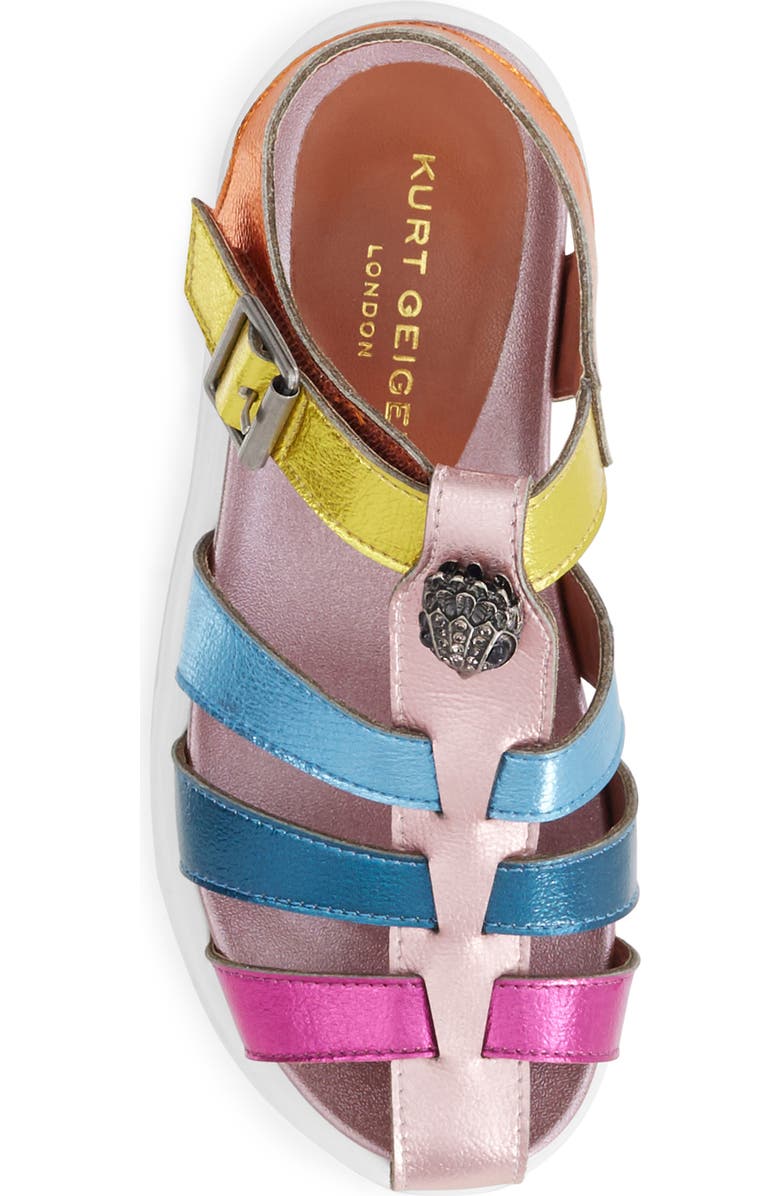 Kurt Geiger London Kids' Kensington Fisherman Sandal, Alternate, color, Multi