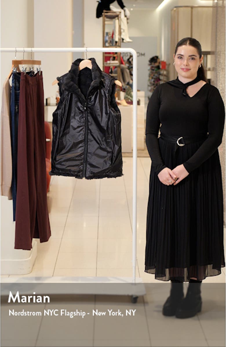 Reversible Faux Fur Vest, sales video thumbnail