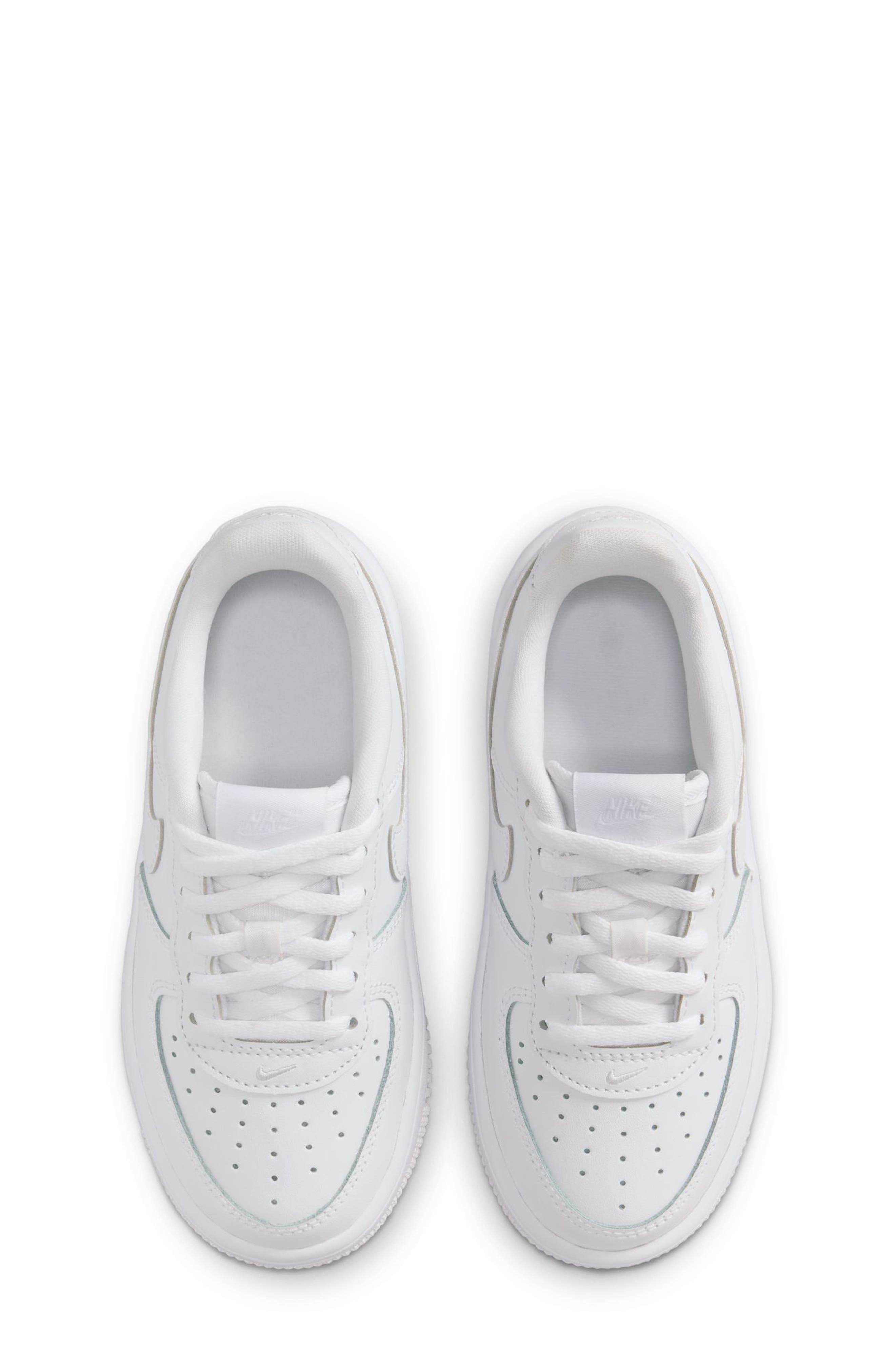 Kids' Air Force 1 Sneaker, Alternate, color, 100 WHITE/WHITE/WHITE/WHITE