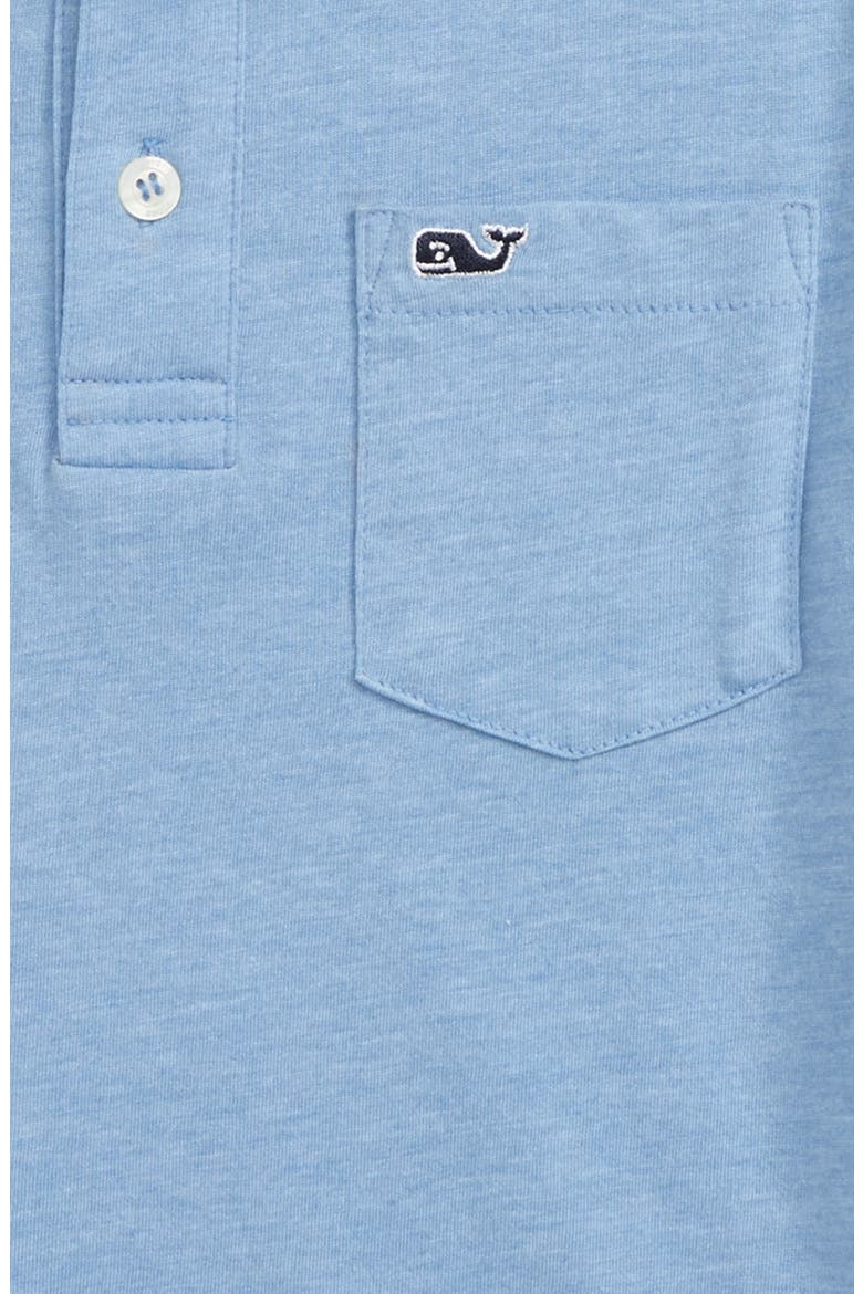 Heathered Island Polo, Alternate, color, COASTLINE