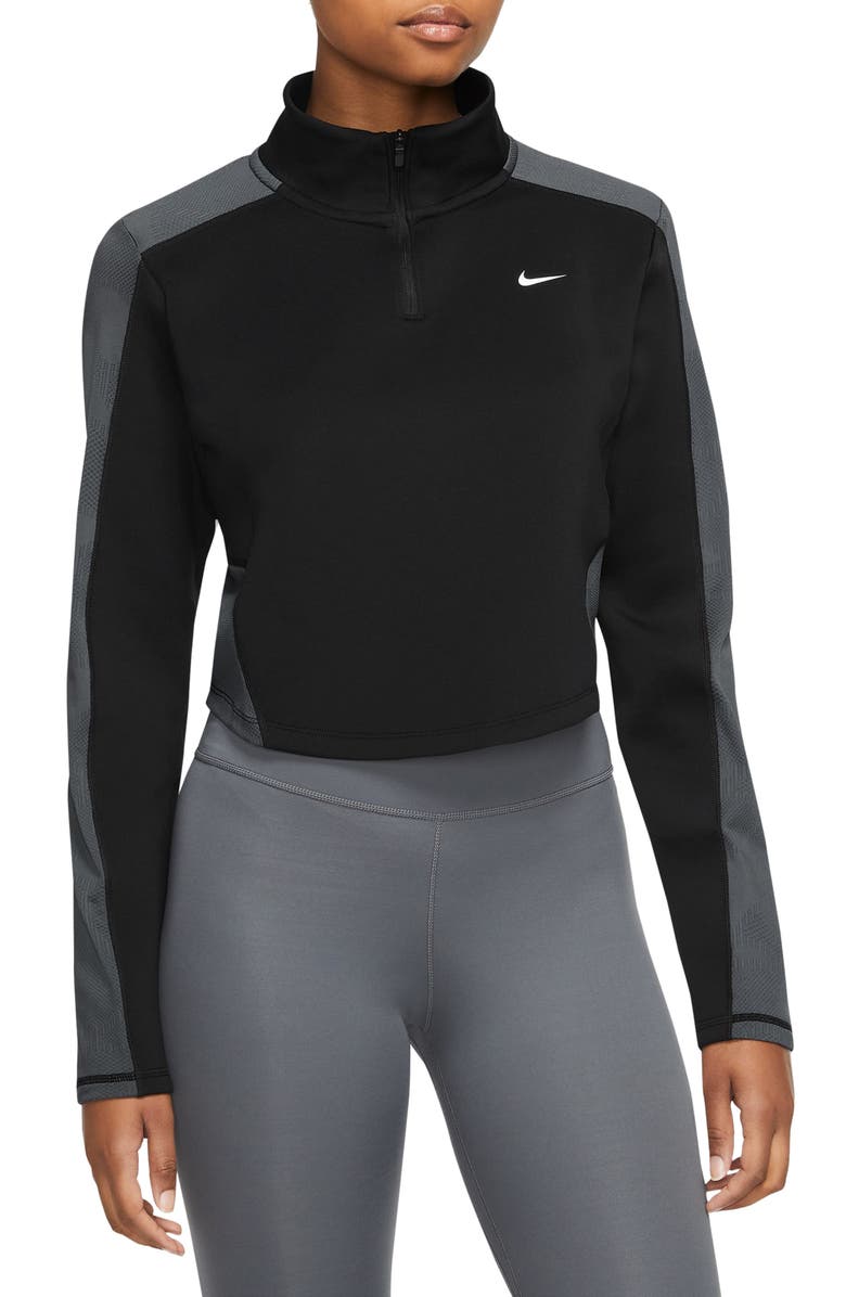 Nike Dri FIT Quarter Zip Training Top, Main, color, 