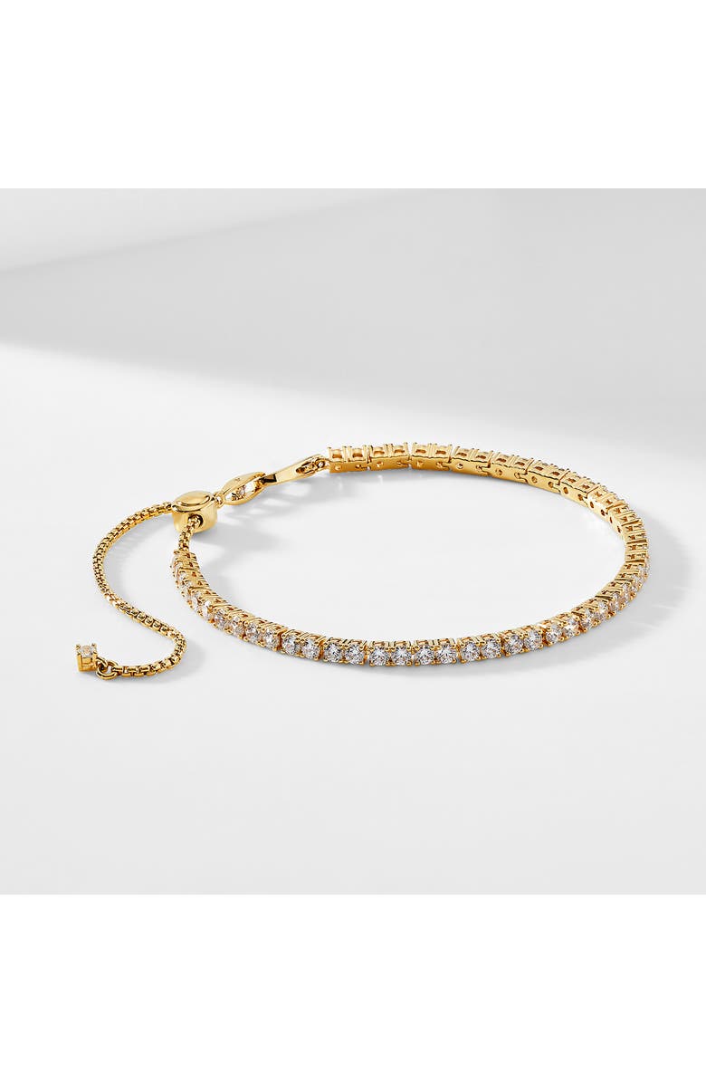 Nadri Love All Cubic Zirconia Slider Bracelet, Alternate, color, Gold