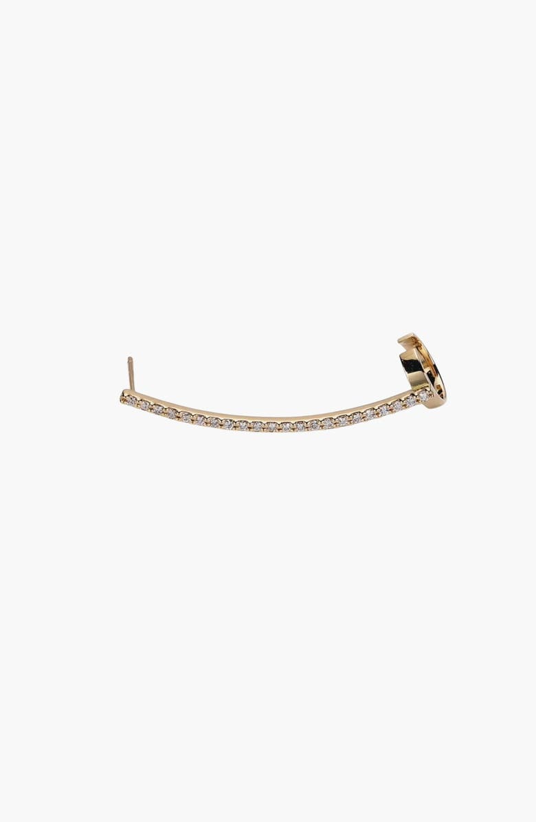 Aurate New York Archival Path Ear Climber Cuff, Alternate, color, Yellow