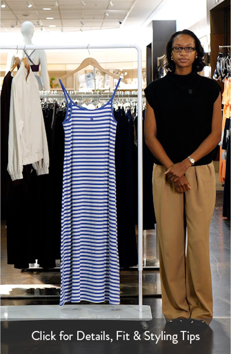 Laulaa Tsrita Unkko Kiski Stripe Stretch Cotton Dress, sales video thumbnail