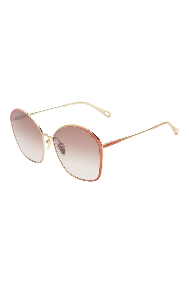 Core 61mm Round Sunglasses, Alternate, color, BROWN BROWN BROWN