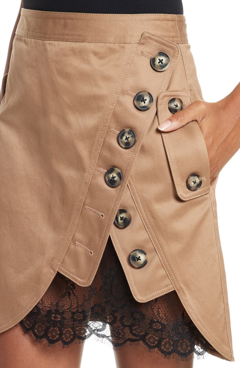 Self-Portrait Utility Miniskirt, Alternate, color,