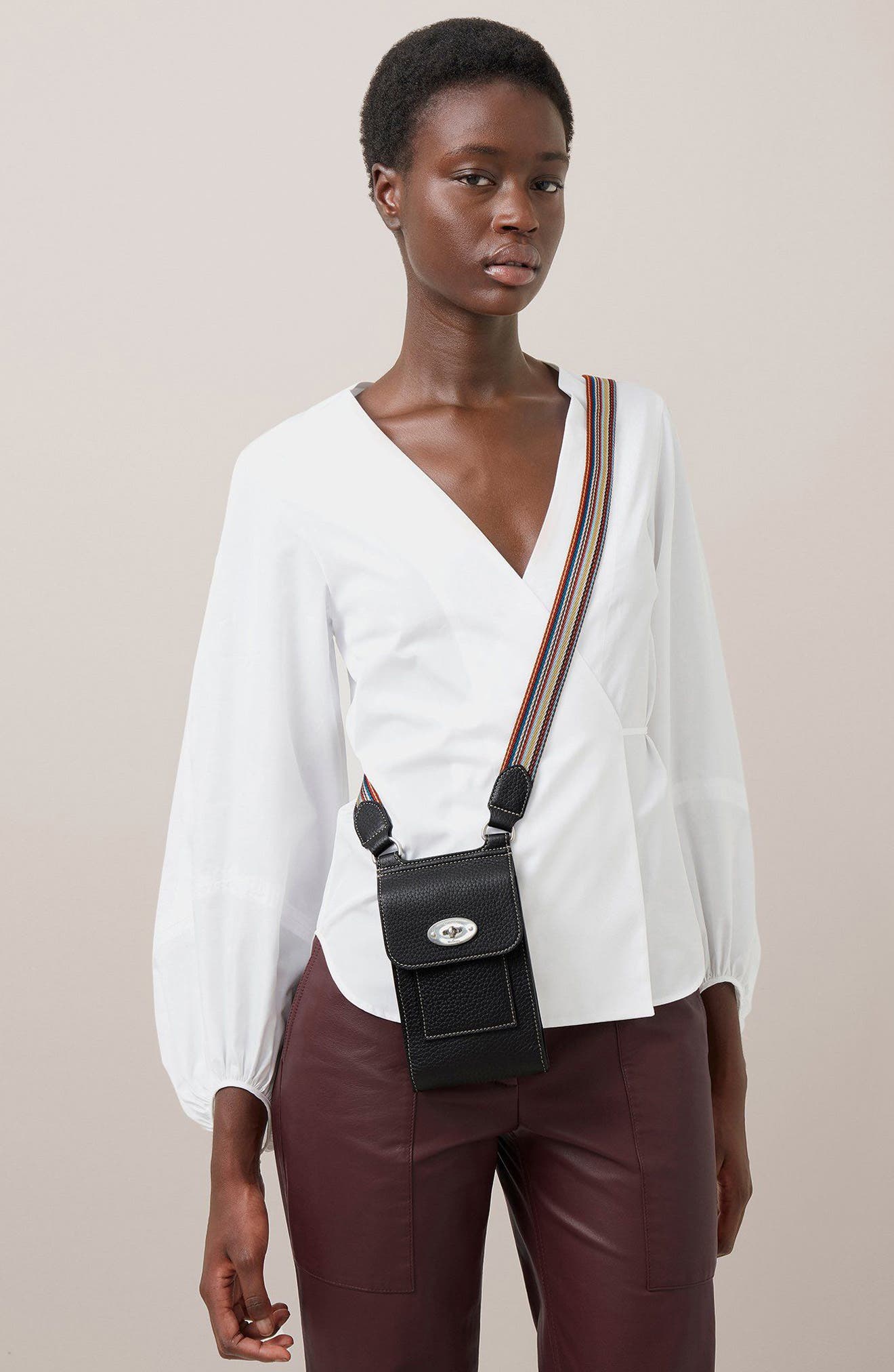 Mulberry x Paul Smith Mini Antony Leather Crossbody Pouch, Alternate, color, 