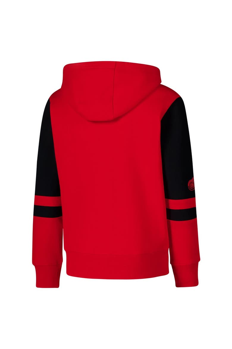 Youth Red Detroit Red Wings Face Off Full-Zip Hoodie, Alternate, color, Red