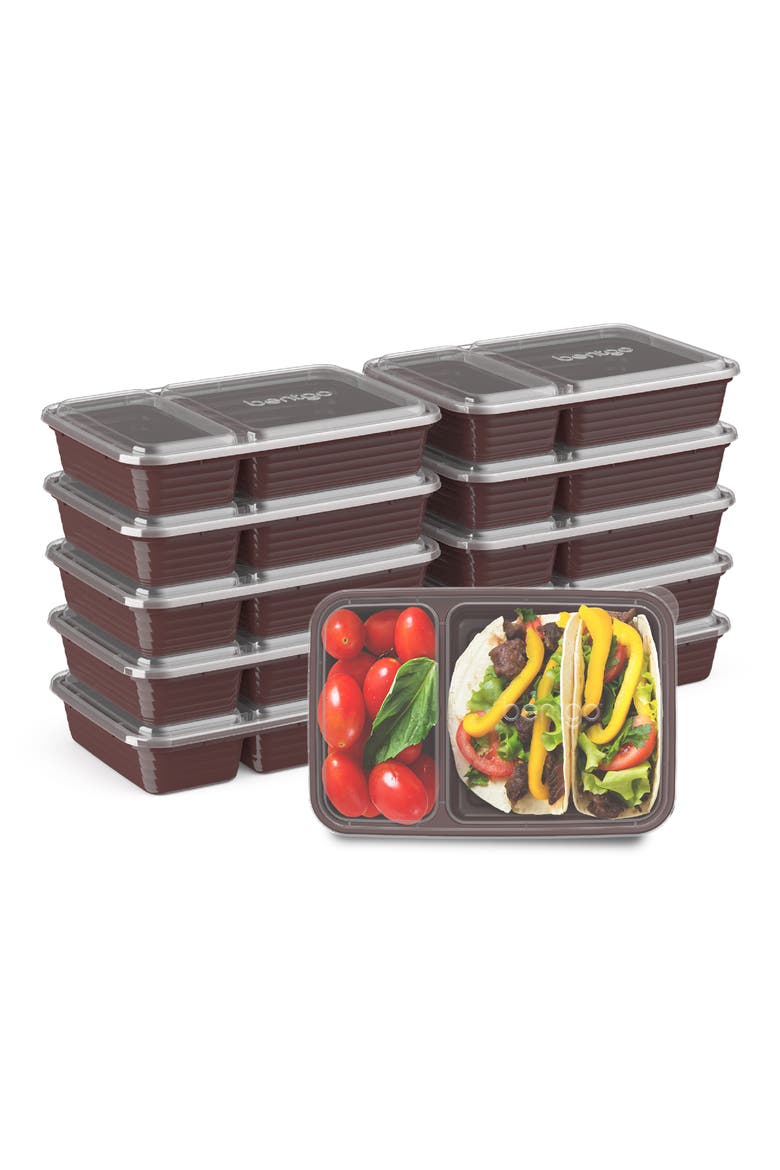 BENTGO Prep 2-Compartment Meal Prep Containers - Burgundy | Nordstromrack