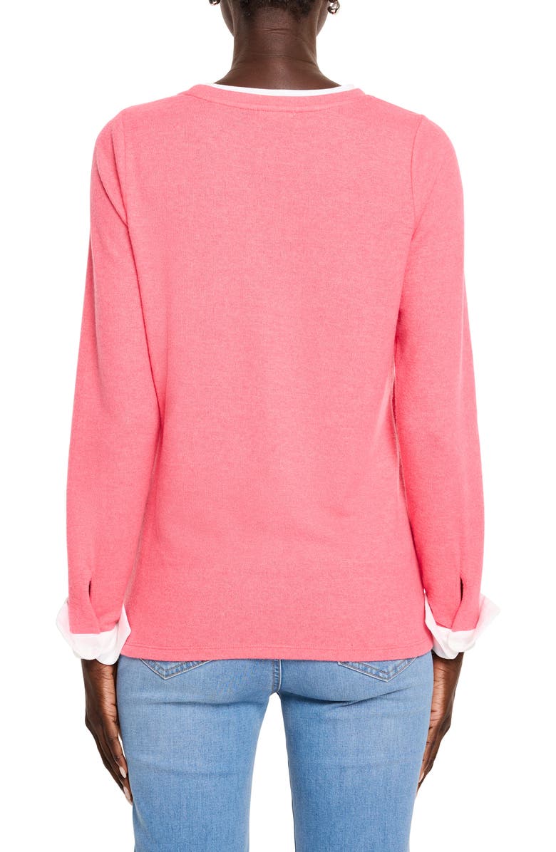 NZT by NIC+ZOE Layer Knit Top, Alternate, color, Punch