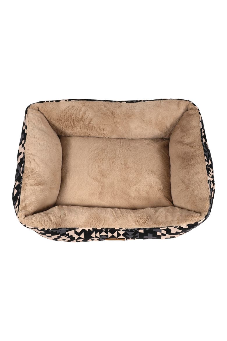 Faux Fur Kuddler Dog Bed, Alternate, color, BLUE RIDGE BLACK