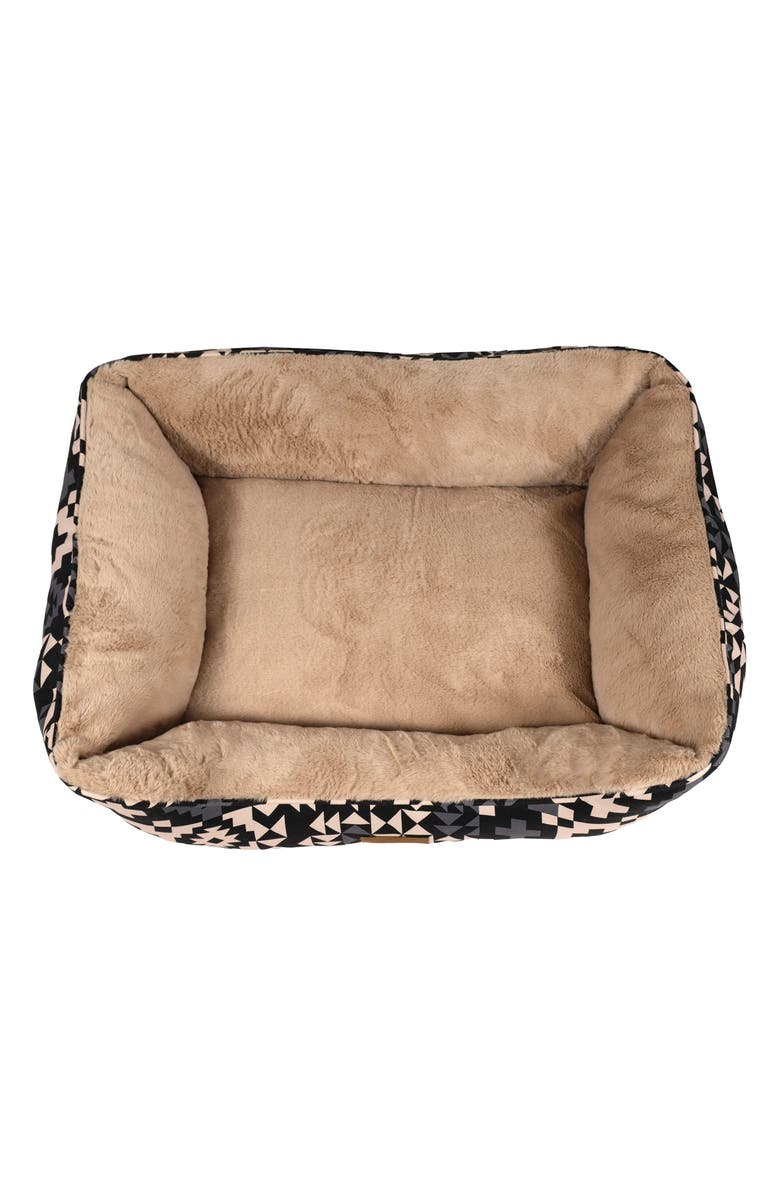 Pendleton Faux Fur Kuddler Dog Bed, Alternate, color, Blue Ridge Black