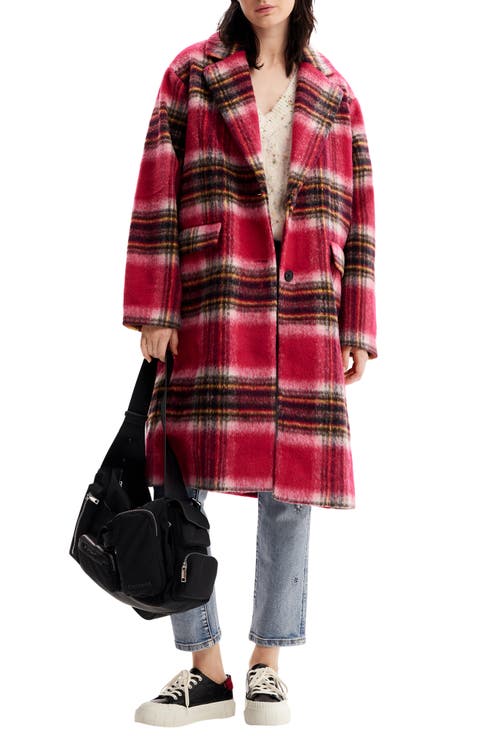 Tommy Plaid Overcoat