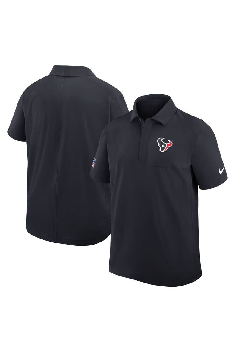 Men's Nike Navy Houston Texans Sideline City Pride Woven Performance Polo, Alternate, color, Navy