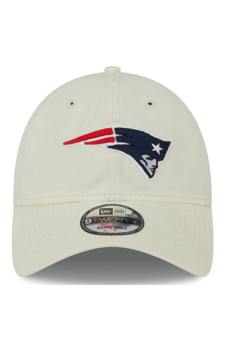 New Era Men's New Era Cream New England Patriots Core Classic 2.0 9TWENTY Adjustable Hat, Alternate, color, 