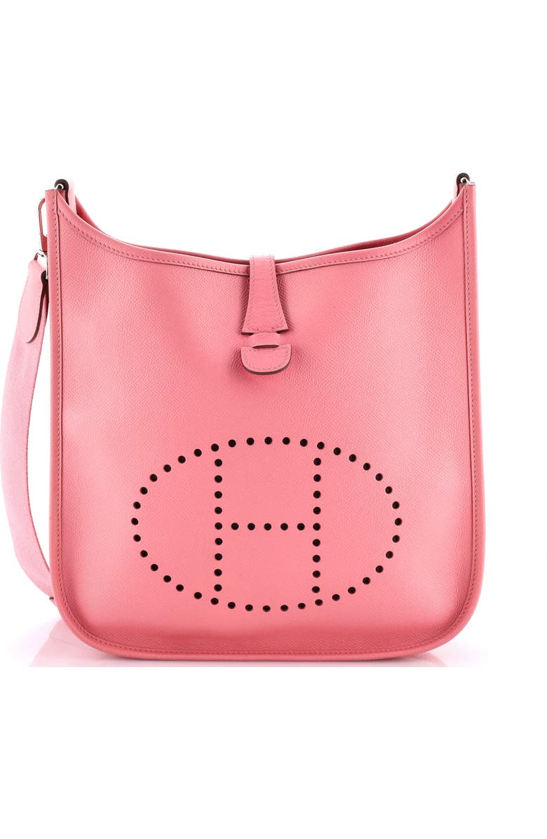 Pre-Owned Hermes Evelyne Bag Gen III Epsom PM, Main, color, Rose Confetti