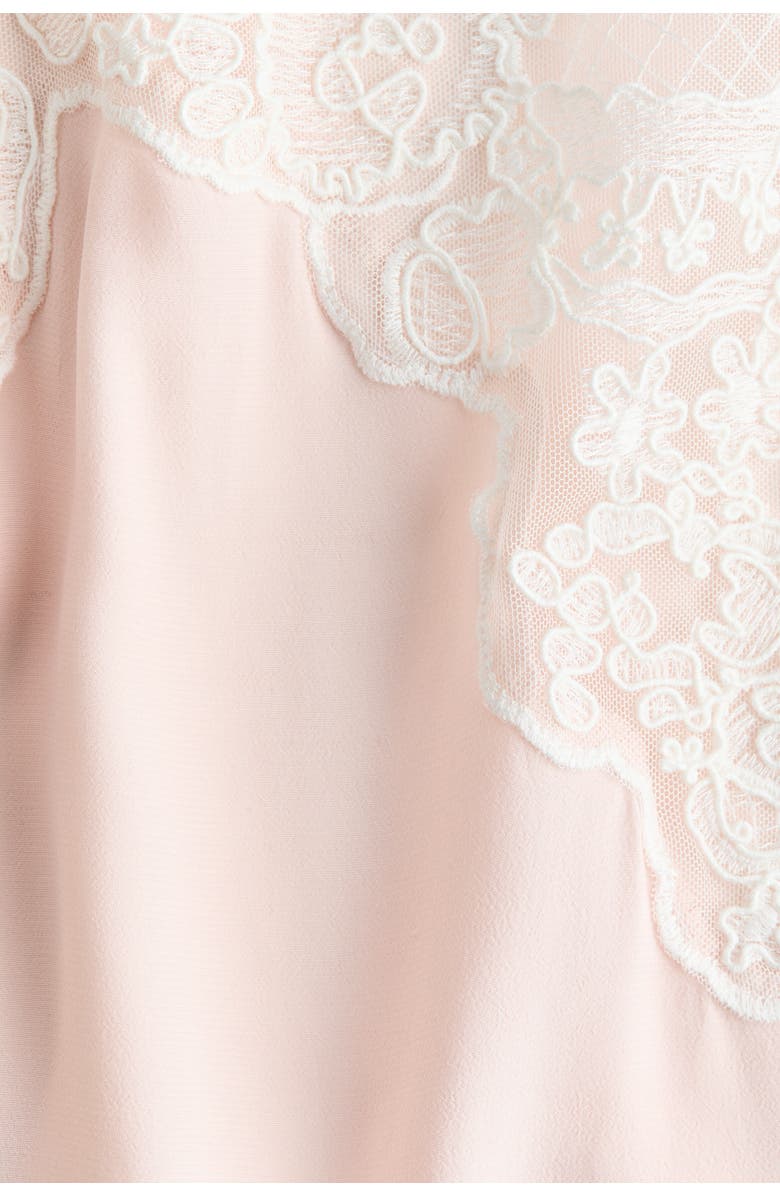 H&M Lace-trimmed Strappy Top, Alternate, color, Light Pink