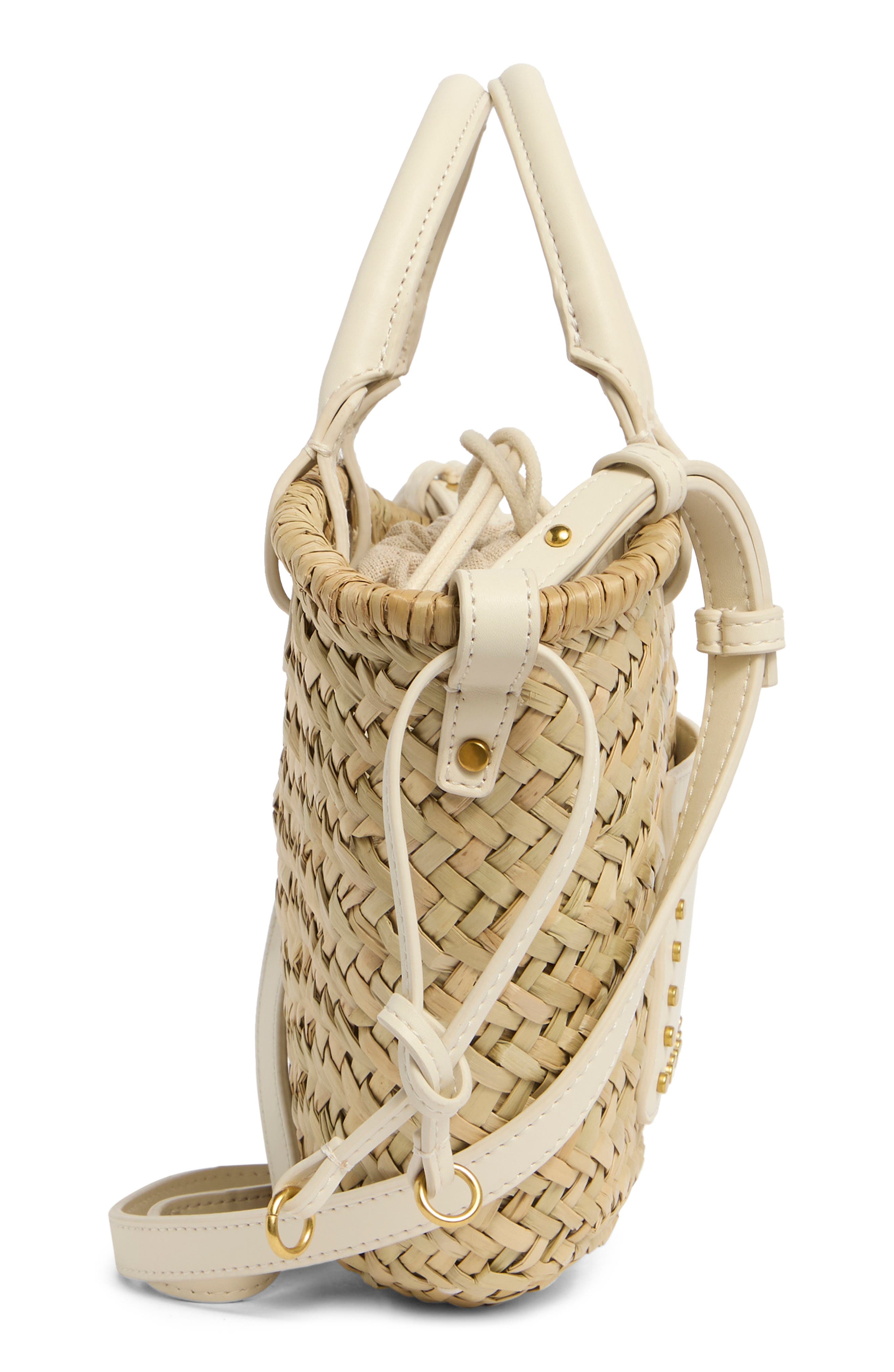 Collection XIIX Small Straw Tote, Alternate, color, Natural White