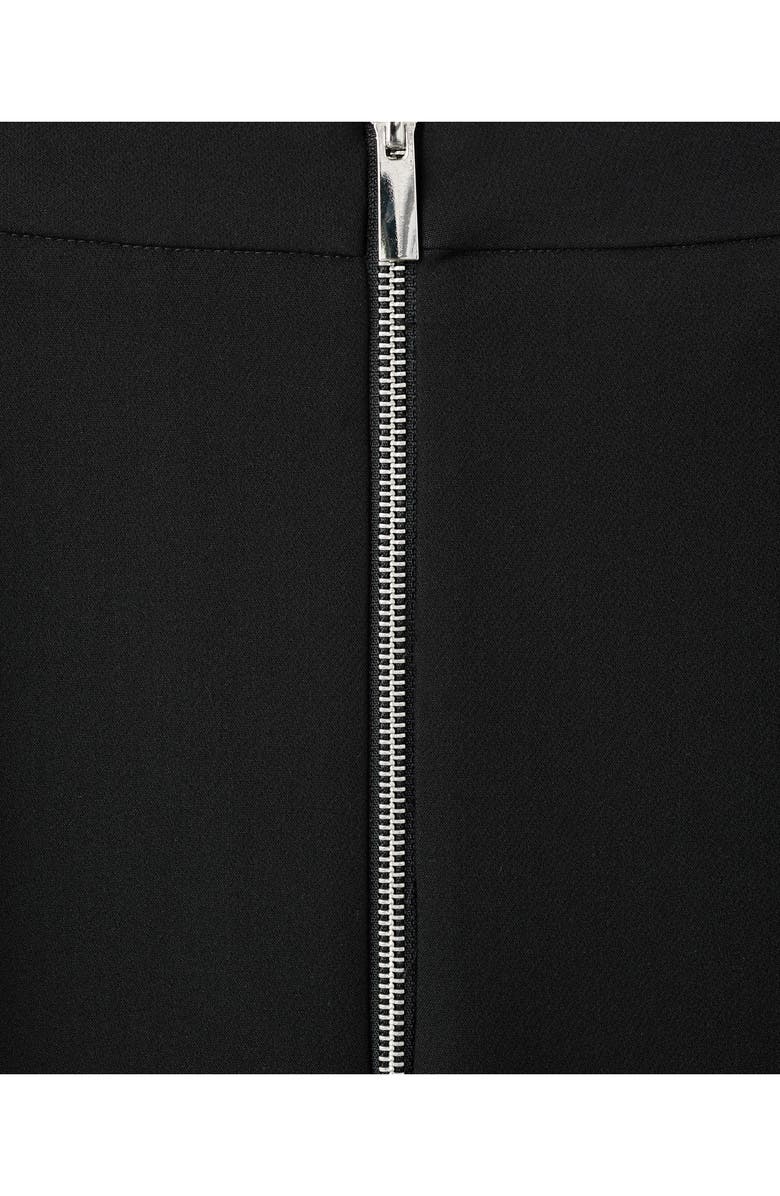 MANGO Pleated Zip Pants, Alternate, color, Black