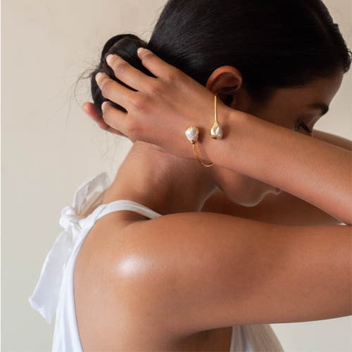 Dhwani Bhansal Reva Bracelet In Gold Plated
