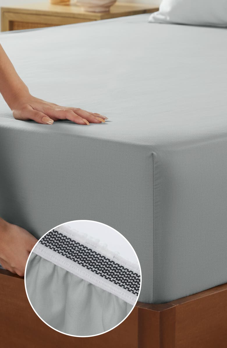 CALIFORNIA DESIGN DEN Hotel Luxe 800 Thread Count 100% Cotton Sateen Sheet Set, Alternate, color, Light Grey