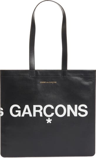 Huge Logo Leather Tote