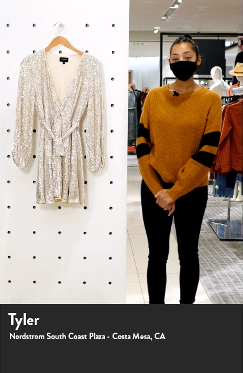 Bellissa Sequin Long Sleeve Dress, sales video thumbnail