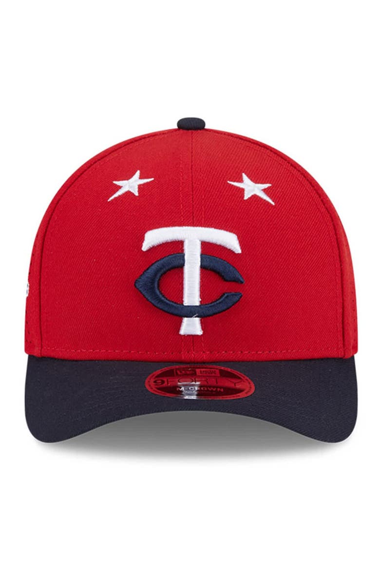 New Era Men's New Era Red/Navy  Minnesota Twins 2025 MLB All-Star Game 9FORTY M-Crown Adjustable Hat, Alternate, color, Red