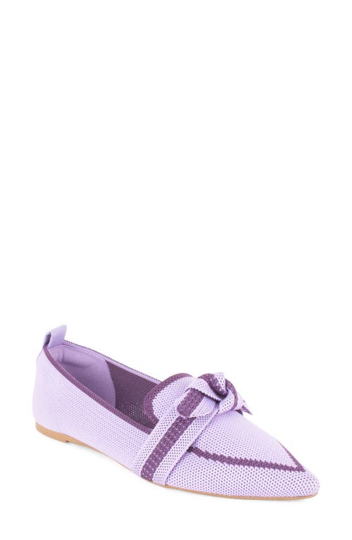 Tahari Florentia Pointed Toe Loafer In Purple