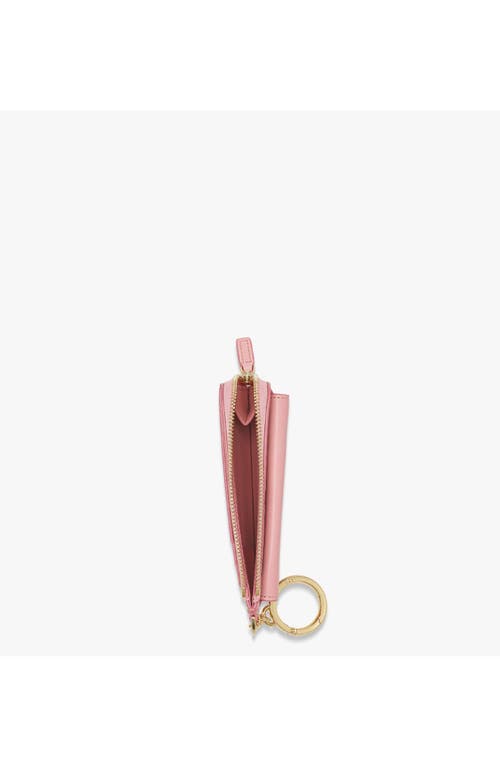 Mcm Tracy Zip Card Case In Pink