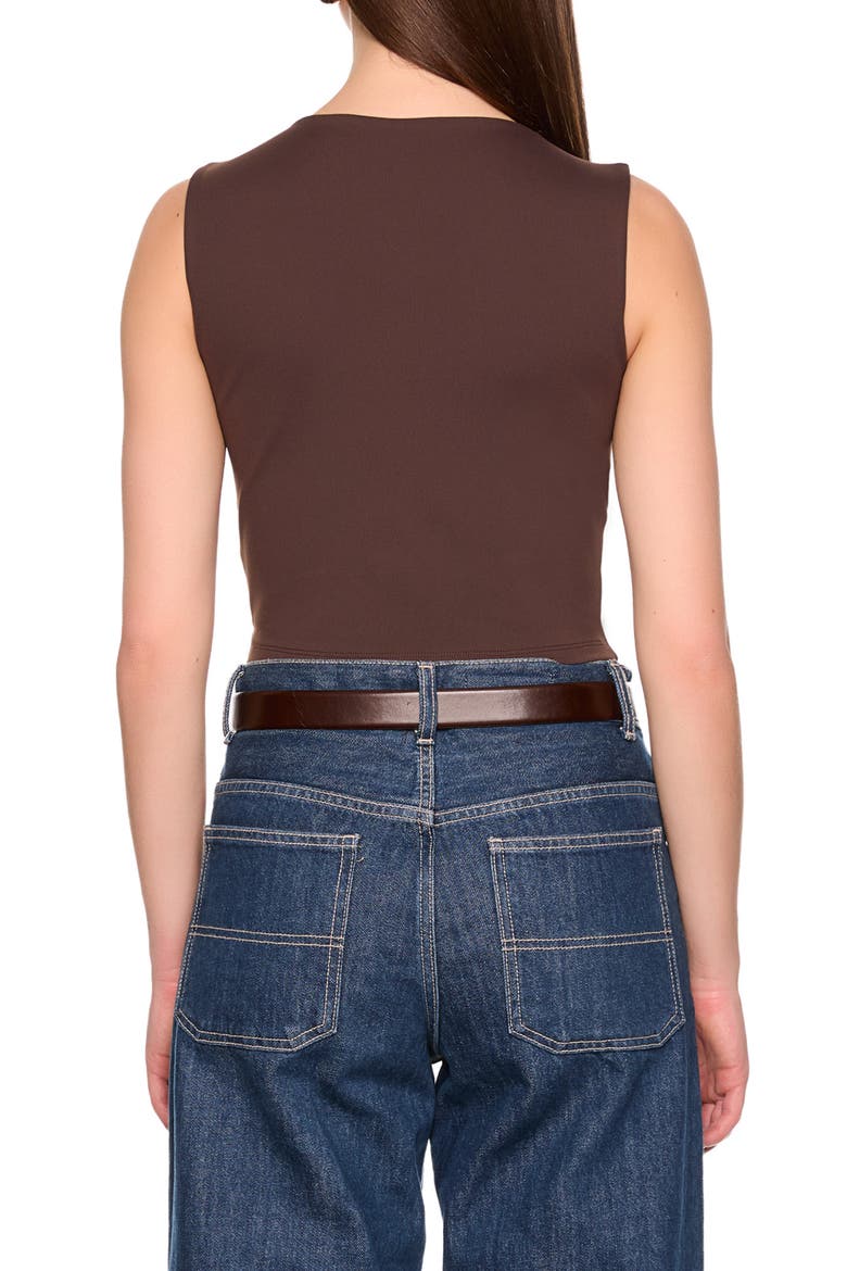 Square Neck Crop Tank, Alternate, color, JAVA