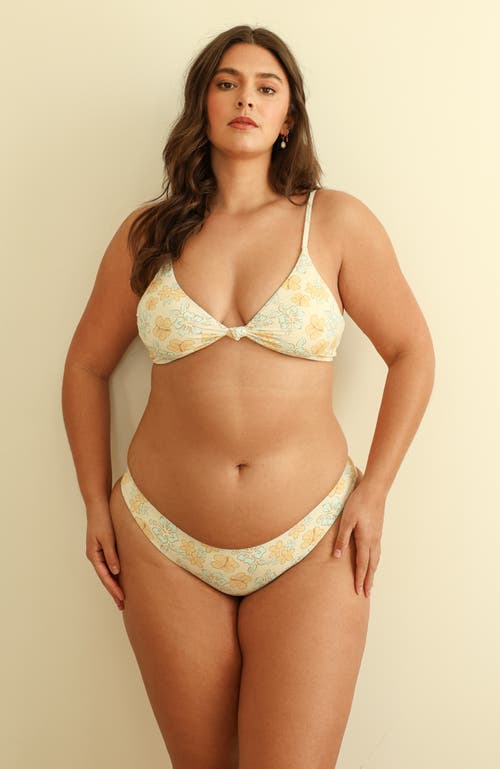 Dippin Daisys Zen Knotted Triangle Bikini Top In Bahama Mama