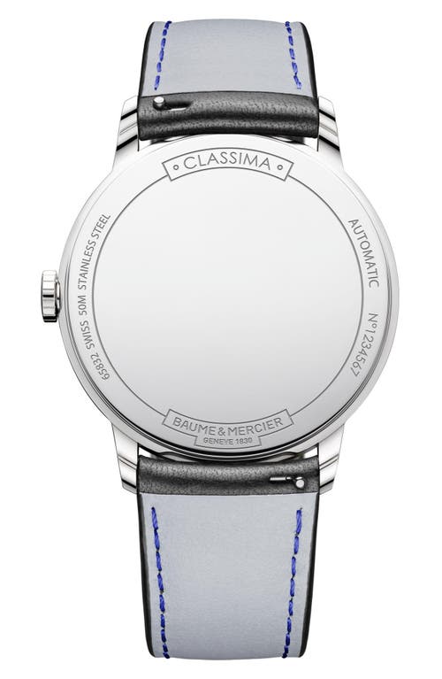 Baume & Mercier Classima Automatic Leather Strap Watch, 42mm