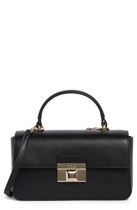 Venere Micro Leather Top Handle Bag
