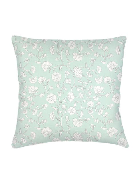 Jaipur Floral Linen Euro Pillow with Down Insert