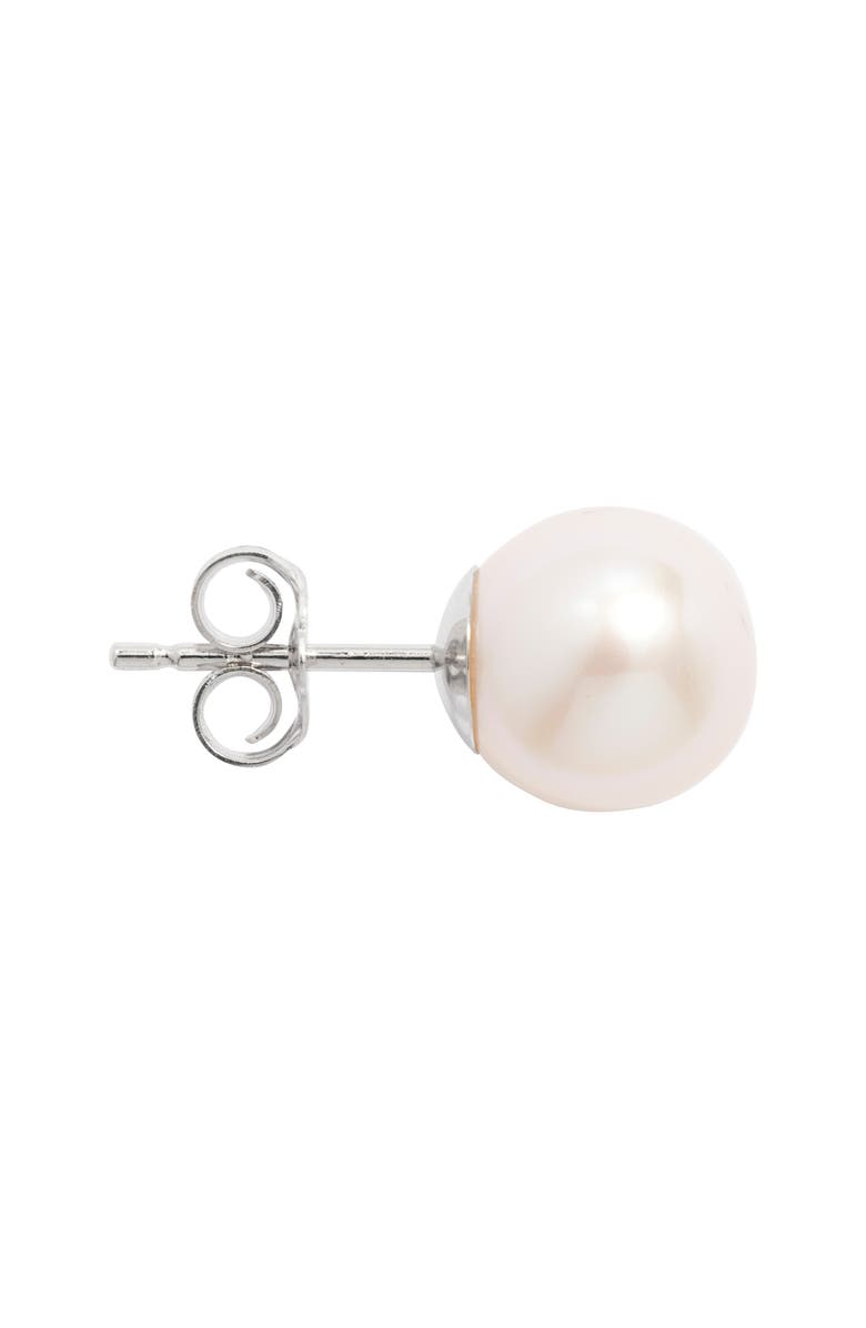 Nordstrom Freshwater Pearl Stud Earrings, Alternate, color, White- 14K White Gold