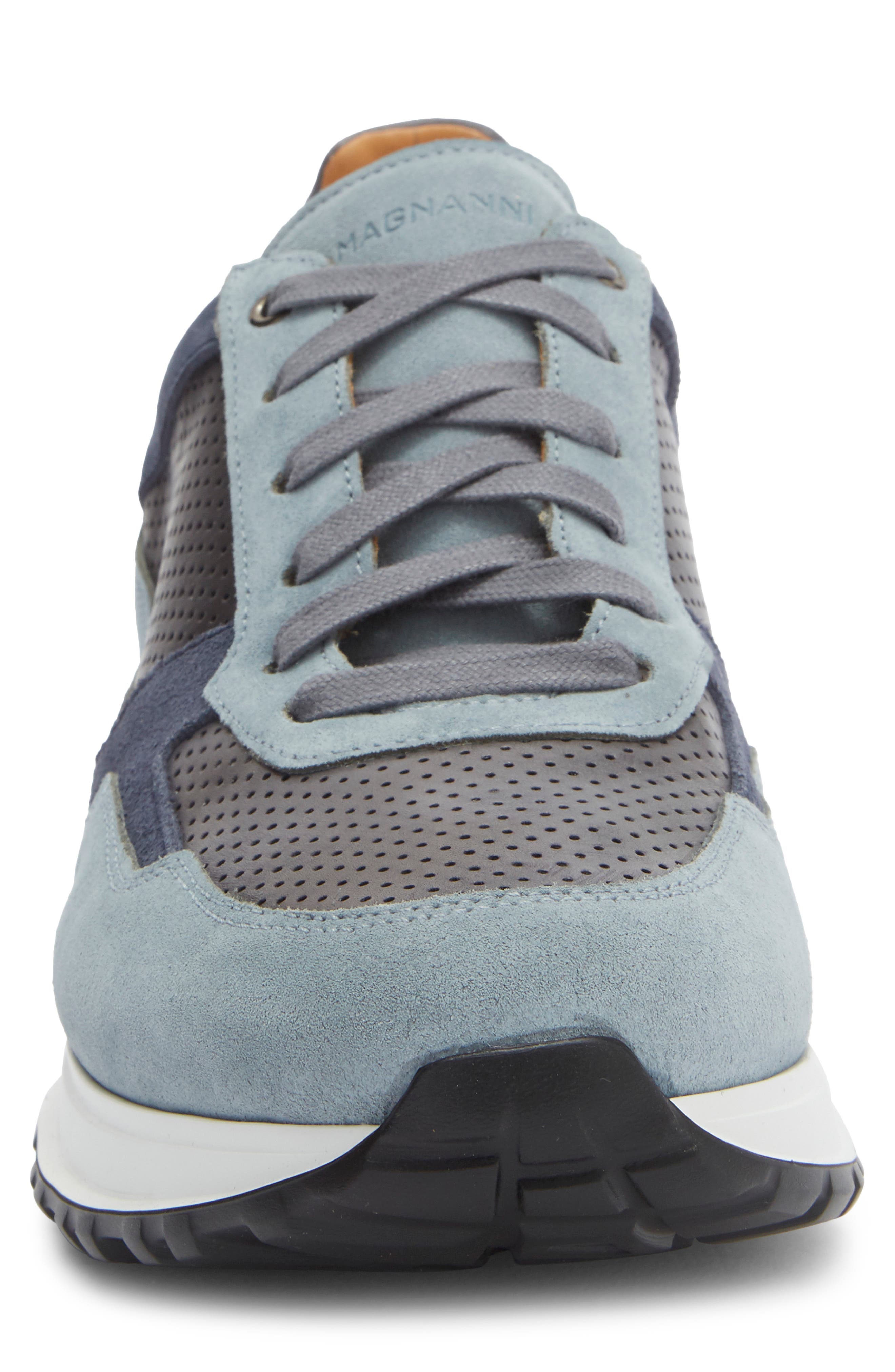 Fado Perforated Sneaker, Alternate, color, CEMENT SUEDE / JEAN PERF