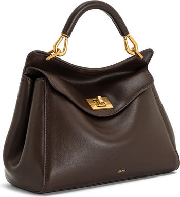 Lucia Faux Leather Top Handle Bag