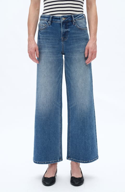 Lisa Ankle Wide Leg Jeans