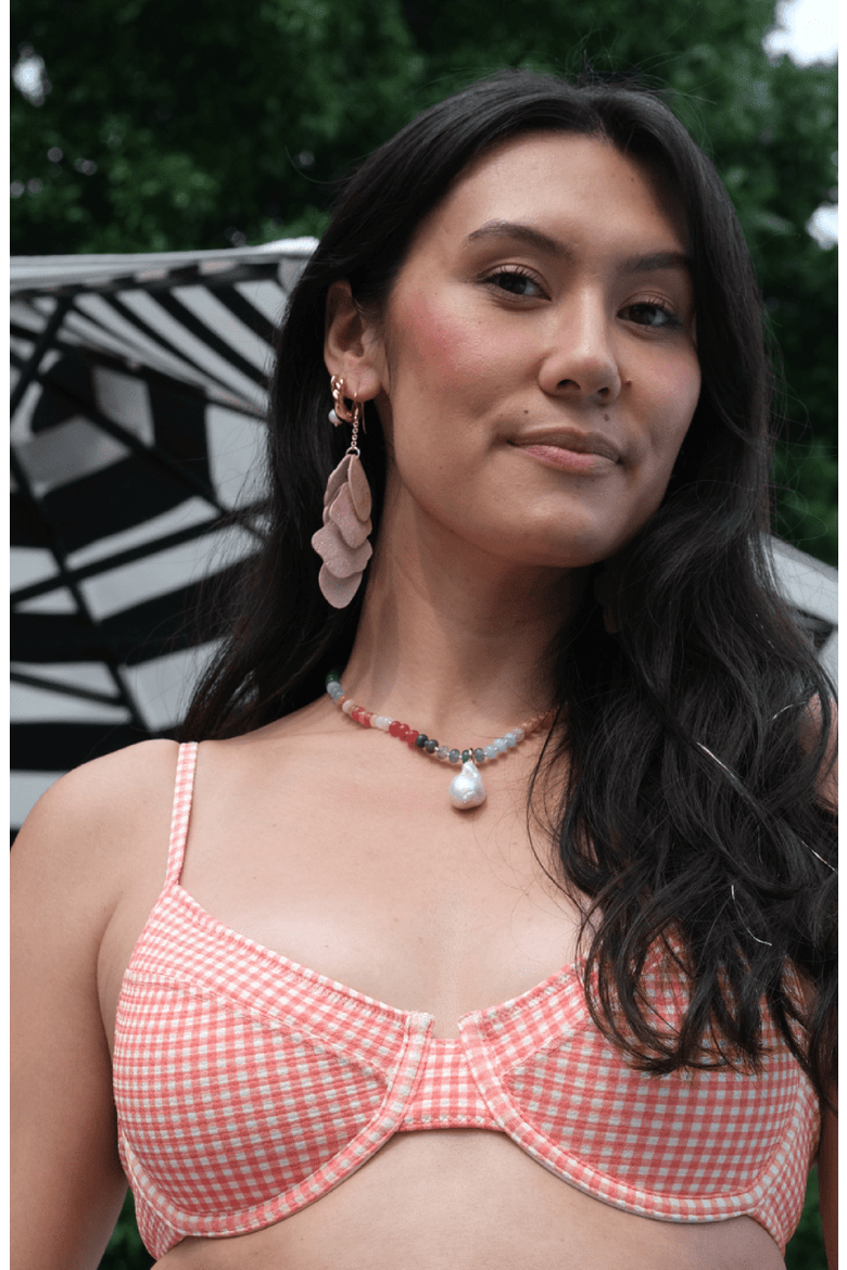 Florence Earrings, Alternate, color, Rainbow / Gold Metal